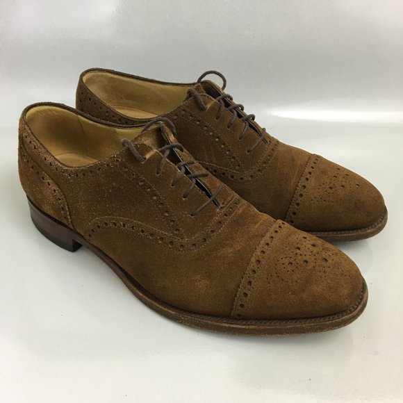 Charles Tyrwhitt Mens Suede Oxford Dress Shoes 10 main image 4